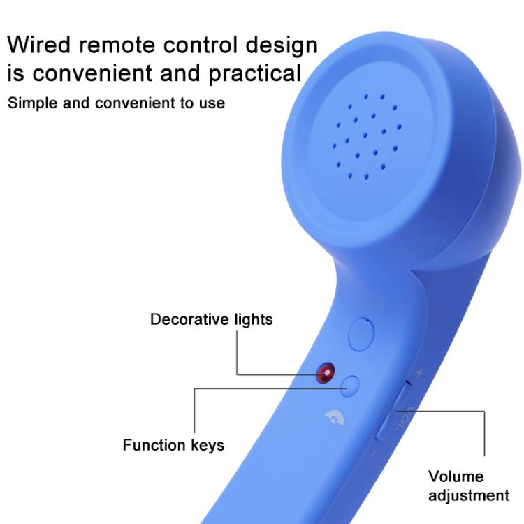 Type-C Plug Mic Retro Telephone Anti-radiation Cell Phone Handset Receiver, Type-C