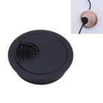 Desk Computer Desktop Zinc Alloy Round Threading Box Hole Cover, Hole Diameter: 80mm (Green Bronze), 80mm
