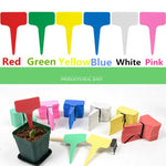 100PCS Floral Label Gardening Label T - type Label Insert Label Potted Label,Random Color Delivery, Plant Label 4