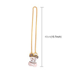 Solid metal dog collar with decorative bone charm, length 40cm, stylish design for pets.