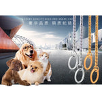 Pet Collars Pet Neck Strap Dog Neckband Snake Chain Dog Chain  Solid  Metal Chain Dog Collar，Length:40cm, 40cm