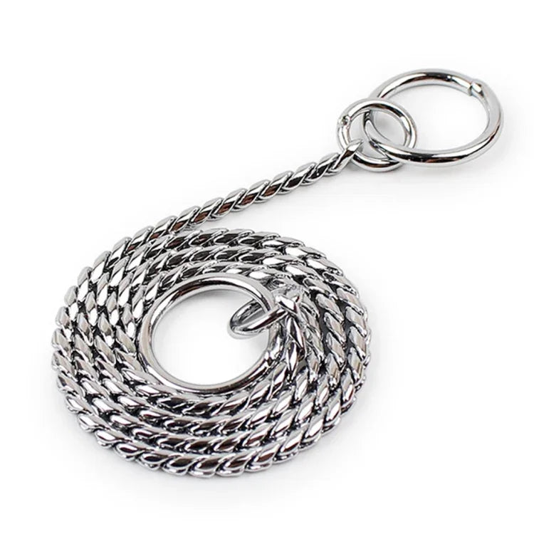 35cm dog training chain designed for effective dog training and control with metal durability.