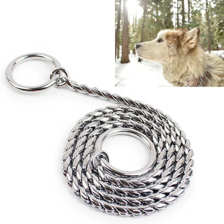 55cm ペットPチェーン ペットカラー ペットネックストラップ 犬用ネックバンド スネークチェーン 犬用チェーン 犬用カラー、55cm