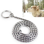 Sturdy 55cm dog training chain collar designed for effective dog training and control in various environments.