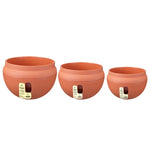 Hanging Plastic Flower Pots Hanging Pots Flower Pot With Hanging Chain,Large Size: 24 x 18cm ,Random Color Delivery, Large Size