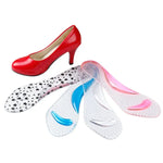 Women Silicone Gel Massage Arch Support Insoles Orthotic Flatfoot Prevent Foot Cocoon High Heels Shoes Pad ,Random Color Delivery
