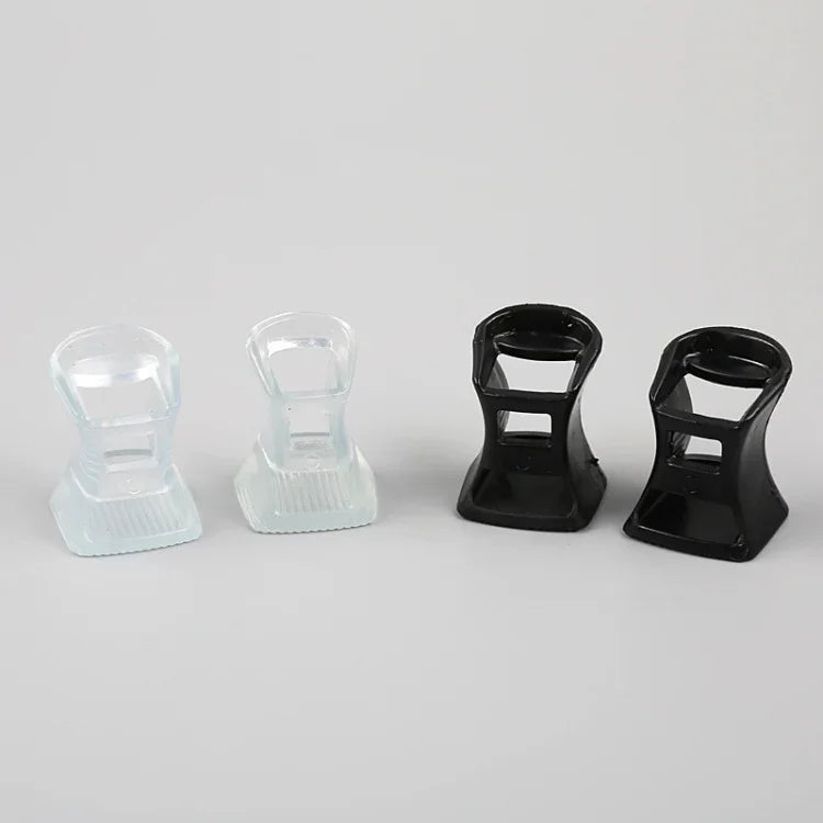 5 Pairs Hard Wearing Anti-slip PVC StoppersShoes High Heel Cover Protectors, Size: L ,Random Color Delivery, Size: L