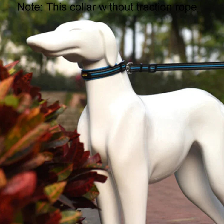 Pet Dogs Polyester Reflective Breathable Pets Collar Traction Lead Leash, Size: M, 2.5*42*47cm, Size: M, 2.5*42*47cm