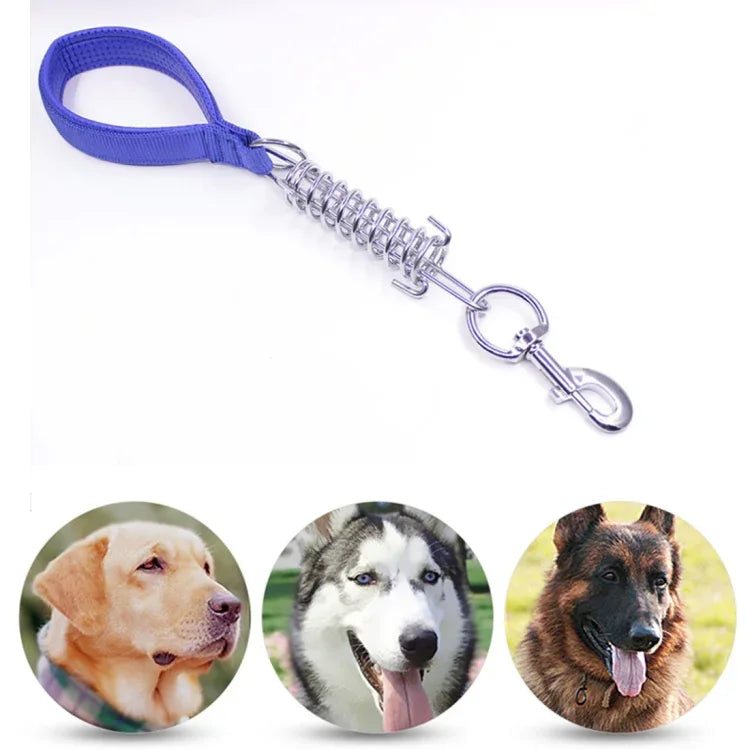 ペット中・大型犬用クッション付きトラクションロープスプリングフォームハンドル耐爆短チェーン、サイズ: 3mm*40cm、フォーム幅: 2cm、サイズ: 3mm*40cm、フォーム幅: 2cm