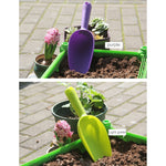 Plastic Soil Shovel Spoon Teaspoons Plastic Shovel Garden Tools Bucket Shovel Potted Cultivation Cylinder Mini Fleshy Plant Soil Spade Shovel, Random Color Delivery, Plastic Soil Shovel Spoon