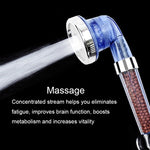 3 Settings Adjustable PC Negative Ions Shower Head, Size: Large, Interface:  2cm, 3 Settings Size: Large,(Blue), 3 Settings Size: Large(Transparent)
