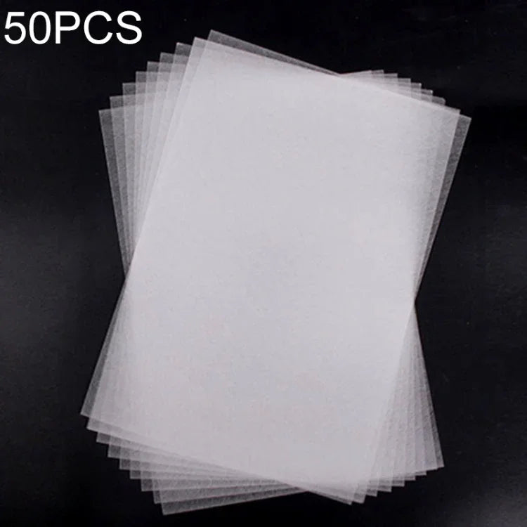 50 PCS Translucent Rough Grinding Heat Shrink Film DIY Heat Shrink Film, DIY Heat Shrink Film (Rough Grinding)