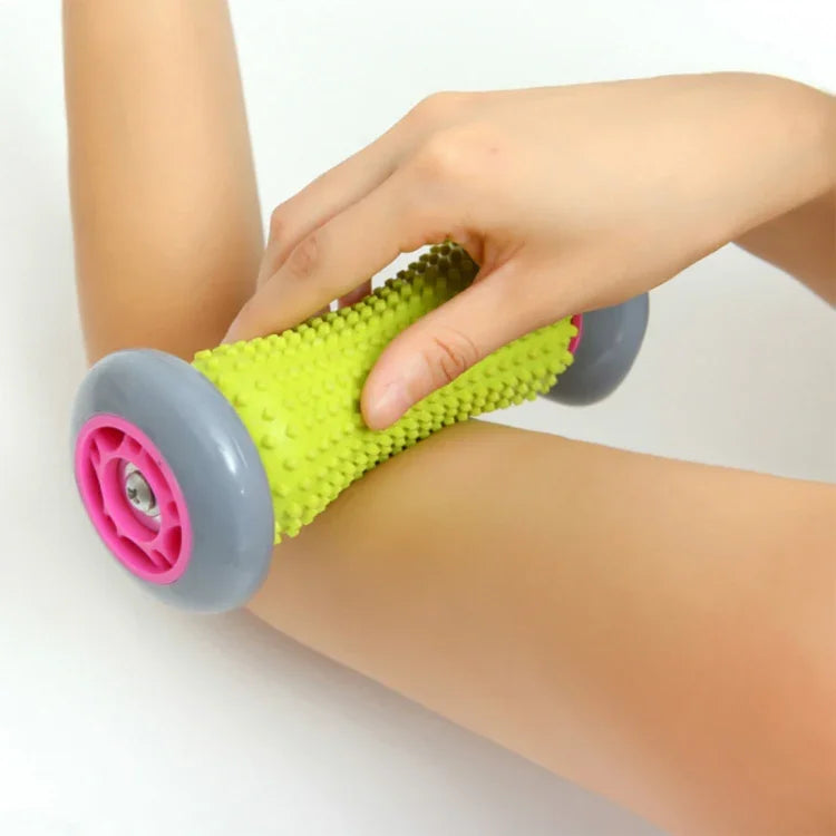 Yoga Health Care Wheel Neck Lumbar Leg Hand Foot Massage Wheel, Random Color Delivery, Length: 17cm