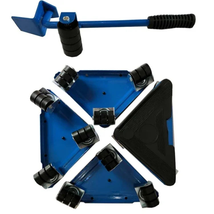 5 in 1 Triangle Iron Movers Home Trolly Heavy Furniture Moving to Save Effort
