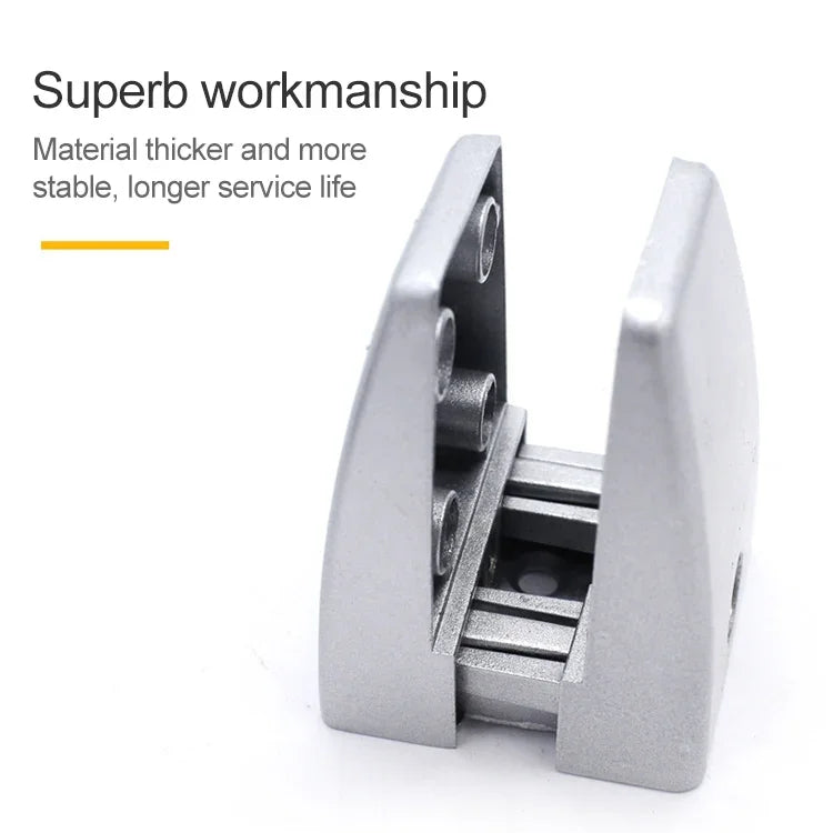 2 PCS Space Aluminum Alloy Desk Screen Clamps Screen Baffle