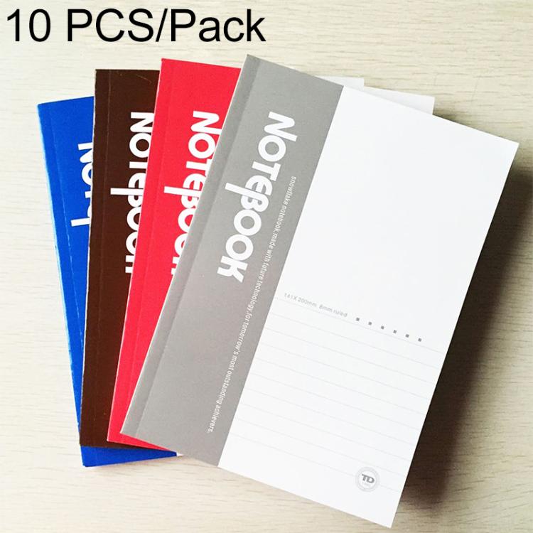 10 PCS 30 Pages A5 Soft Cover Diary Notebook Office Supply, Random Color Delivery, 30 Pages