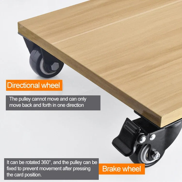 2 PCS 2 inch Furniture Cabinet Coffee Table Silent Universal Brake Wheel, 2 inch Universal Brake Wheel