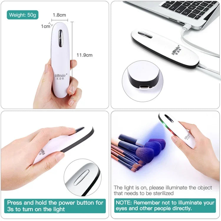 Portable UVC LED Light Sterilizer Disinfection Stick Lamp, Disinfection Stick Lamp
