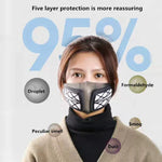Silicone Protective Reusable PM2.5 KN95 Respirator Mask Replaceable Filter Antivirus Anti-fog Face Mask, Reusable PM2.5 KN95