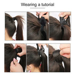 8H613# Invisible Seamless Bandage-style  Wig Long Straight Hair Wig Ponytail, 8H613#