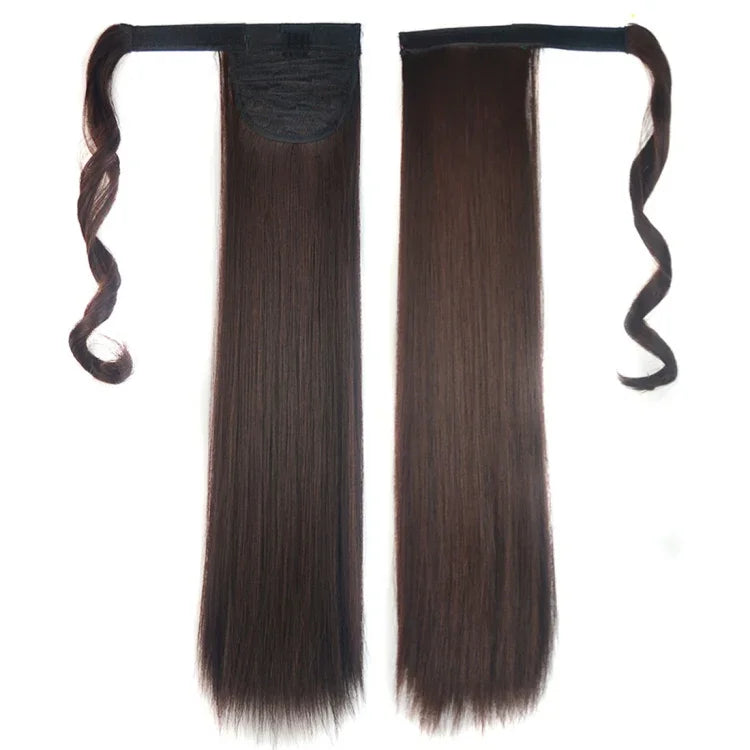 2M33# Invisible Seamless Bandage-style  Wig Long Straight Hair Wig Ponytail, 2M33#