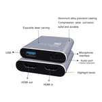Z37 HDMI Female + Mic to HDMI Female + Audio + USB HD Video & Audio Capture Card with Loop, Z37