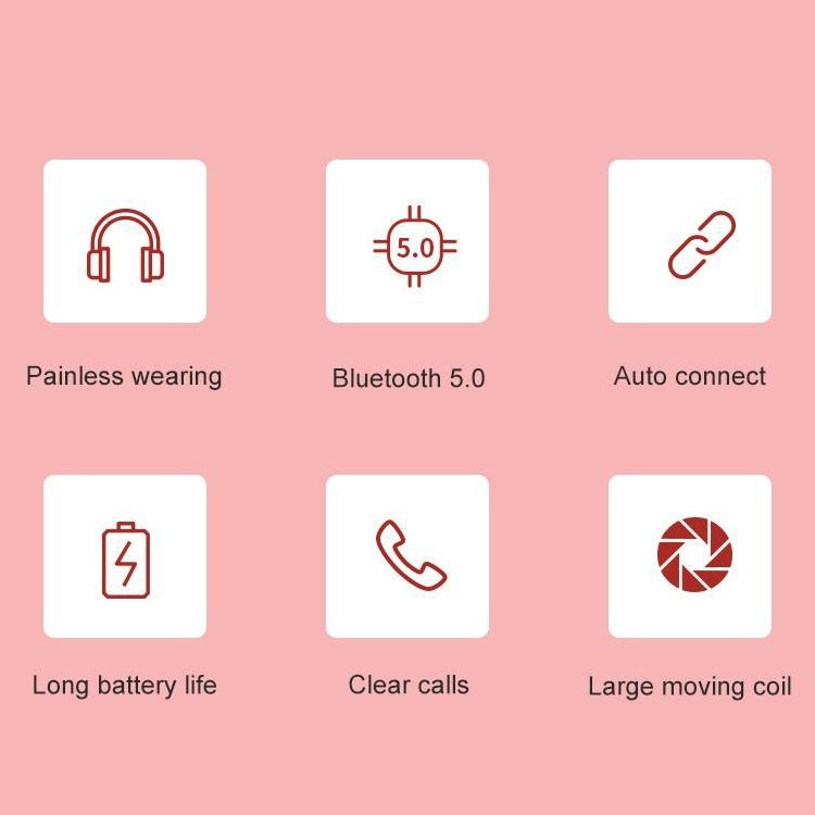 Y08 Hifi Sound Quality Macaron Bluetooth Headset, Supports Calling & TF Card & 3.5mm AUX