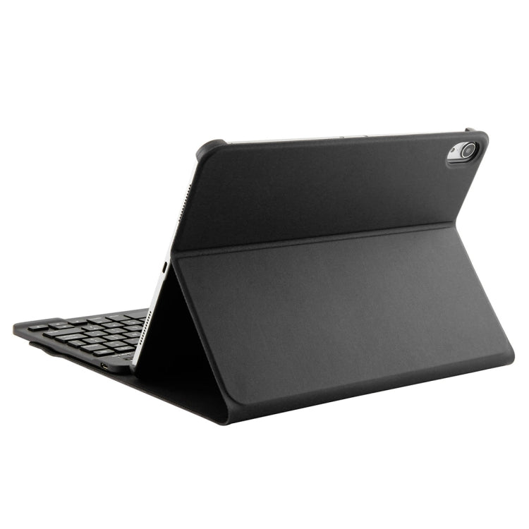 1130B Detachable Bluetooth 3.0 ABS Brushed Texture Keyboard + Lambskin Texture Leather Tablet Case for iPad Pro 11 inch (2018), with Three-gear Adjustment / Magnetic / Sleep Function, 1130B