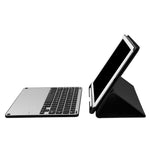 3018 Detachable Bluetooth 3.0 Aluminum Alloy Keyboard + Imitation Cloth Texture Leather Tablet Case for iPad Air / Air 2 / iPad Pro 9.7 inch, with Sleep / Water Repellent Function, 3018