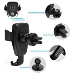 C6 Gravity Induction Car Qi Wireless Charger Fast Charging Air Vent Phone Holder