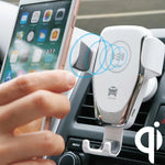 C6 Gravity Induction Car Qi Wireless Charger Fast Charging Air Vent Phone Holder