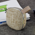 X25new Cloth Texture Square Portable Mini Bluetooth Speaker, Support Hands-free Call & TF Card & AUX, X25new Orange, X25new Green, X25new Grey, X25new Blue