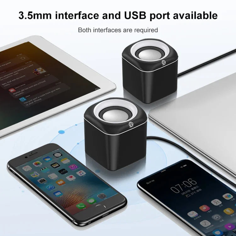 A1 Standard Version USB Wire-controlled Mini High Volume Wired Speaker, Cable Length: 1.1m, Standard Version