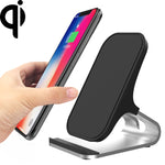 HAMTOD M5 15W Intelligent Dual Coil Design Qi Standard Holder Wireless Charger with Indicator Light, Support Fast Charging, M5 Silver, M5 Black
