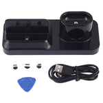 Wireless Rechargeable Base Charging Station Holder for Mobile Phone & Headset, with Micro USB + USB-C / Type-C + 8 Pin Interface