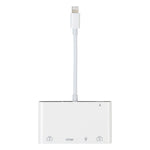 4 in 1 8 Pin to Dual USB + 3.5mm AUX + HDMI OTG Audio Digital AV Adapter