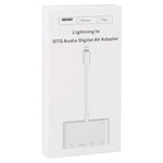 4 in 1 8 Pin to Dual USB + 3.5mm AUX + HDMI OTG Audio Digital AV Adapter