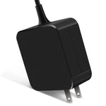 65W USB-C / Type-C Power Adapter Portable Charger for Laptops with Type-C Charging Cable, US Plug, 65W US Plug /Black