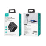USAMS US-CC173 T55 12W Universal Multi Plug Travel Charger, US-CC173 T55