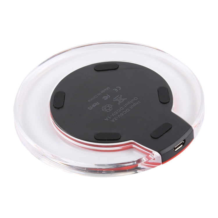 FANTASY 5V 1A Output Qi Standard Ultra-thin Wireless Charger with Charging Indicator, Support QI Standard Phones, FANTASY 5V 1A, FANTASY White