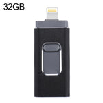 easyflash RQW-01B 3 in 1 USB 2.0 & 8 Pin & Micro USB 32GB Flash Drive, RQW-01B Black