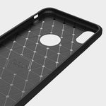 For iPhone XS Max Brushed Texture Carbon Fiber Shockproof TPU Protective Back Case, For iPhone XS Max