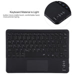TG11BCS Detachable Bluetooth Black Keyboard Microfiber Leather Tablet Case for iPad Pro 11 inch (2020), with Backlight & Touchpad & Pen Slot & Holder, Black Keyboard