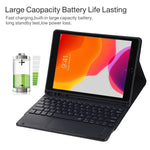 TG97BC Detachable Bluetooth Black Keyboard + Microfiber Leather Tablet Case for iPad 9.7 inch, with Touch Pad & Pen Slot & Holder, TG97BC