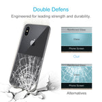 For iPhone X / XS Transparent Tempered Glass Back Screen Protector, For X