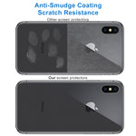 For iPhone X / XS Transparent Tempered Glass Back Screen Protector, For X