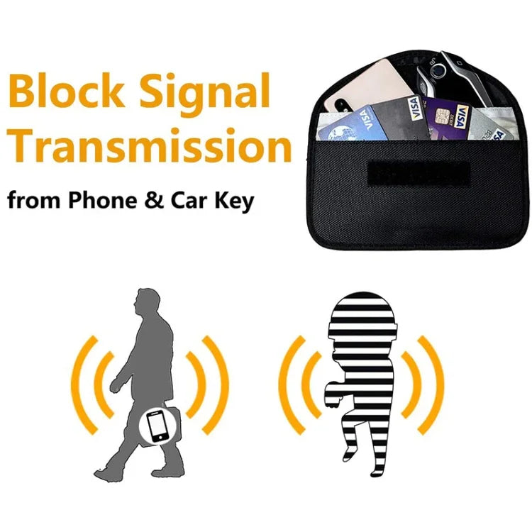 Universal Signal Blocker Oxford Cloth Shield Case Pouch Bag For Mobile Phones Below 5.8 inch, Size: 20*10cm, 20x10cm Black, 20x10cm Pink, 20x10cm Khaki