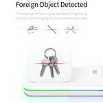 Z5 QI Vertical Magnetic Wireless Charger for Mobile Phones & Apple Watches & AirPods / Xiaomi Redmi AirDots, with Touch Ring Light, Z5