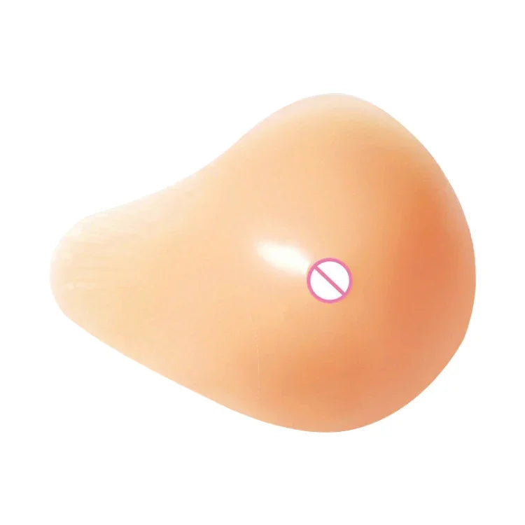 AS5 Spiral Shape Postoperative Rehabilitation Fake Breasts Silicone Breast Pad Nipple Cover 350g/Right, 350g/Right