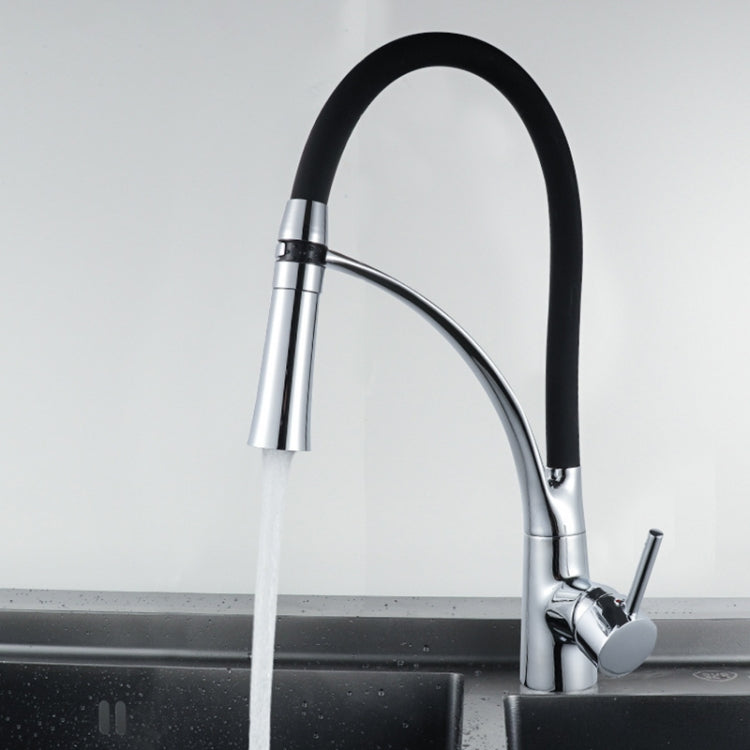 Kitchen Pull-out Faucet Hot Cold Home Retractable Rotating Faucet, Pull-out Faucet